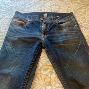 True Religion mens navy slim jeans